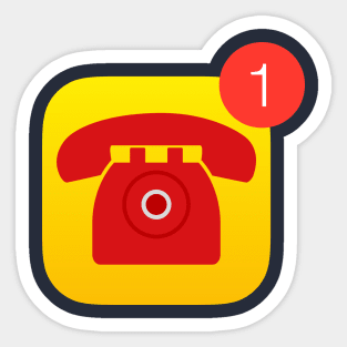 Bat phone notification Sticker